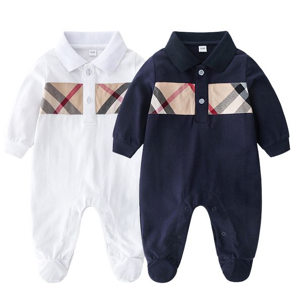 new 0-12 month baby girls clothes spring long sleeve romper autumn children's infant clothing winter baby boys jumpsuits b251, Blue